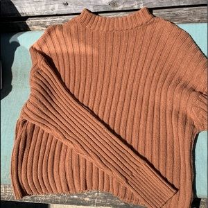 American Eagle burnt orange knit sweater